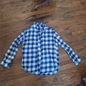 Mens Uniqlo Flannel Button Front Shirt, Size Large.